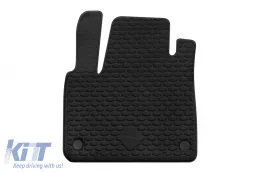 Gummimatten Gumarny Zubri geeignet für Mercedes Citan W420, Renault Kangoo nach 2021, 2-teiliges Set, schwarze Farbe-image-6232130