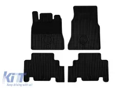 Gummimatten Gumarny Zubri geeignet für Mercedes A Klasse W168 2000-2005, 4-teiliges Set, schwarze Farbe-image-6251110
