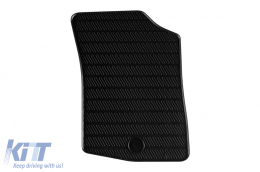 Gummimatten Gumarny Zubri geeignet für Peugeot 107 2005-2014, 108 2014-2021, Citroen C1, Toyota Aygo 2005-2014, 4-teiliges Set, schwarze Farbe-image-6251572