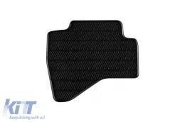 Gummimatten Gumarny Zubri geeignet für Peugeot 107 2005-2014, 108 2014-2021, Citroen C1, Toyota Aygo 2005-2014, 4-teiliges Set, schwarze Farbe-image-6251574