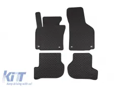 image-68-Gummimatten Gumarny Zubri geeignet für Skoda Octavia 2004-2013, Volkswagen Golf V 2003-2009, Golf VI 2008-2013, Jetta 2005-2011 mit runden Clips, 4-teiliges Set, schwarze Farbe