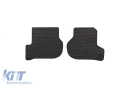 Gummimatten Gumarny Zubri geeignet für Skoda Octavia 2004-2013, Volkswagen Golf V 2003-2009, Golf VI 2008-2013, Jetta 2005-2011 mit runden Clips, 4-teiliges Set, schwarze Farbe-image-6232096