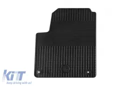 Gummimatten Gumarny Zubri geeignet für Volkswagen Sharan, Seat Alhambra 1996-2009 mit runden Clips, 7 Sitze, 6-teiliges Set, schwarze Farbe-image-6231879