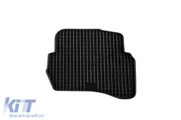 Gummimatten Gumarny Zubri geeignet für Volkswagen Passat B5, B5.5 1997-2004 mit runden Clips, 4-teiliges Set, schwarze Farbe-image-6251078