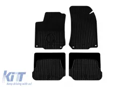 image-45-Gummimatten Gumarny Zubri geeignet für Volkswagen Golf IV, Bora, New Beetle 1997-2002, mit ovalen Clips, 4-teiliges Set, schwarze Farbe