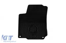 Gummimatten Gumarny Zubri geeignet für Volkswagen Golf IV, Bora, New Beetle 1997-2002, mit ovalen Clips, 4-teiliges Set, schwarze Farbe-image-6251116