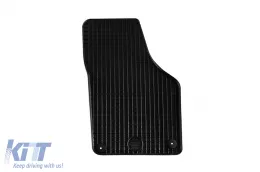 Gummimatten Gumarny Zubri geeignet für Volkswagen Golf Plus 2004-2009 mit runden Clips, 4-teiliges Set, schwarze Farbe-image-6251285
