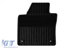 Gummimatten Gumarny Zubri geeignet für Volkswagen Caddy 2003-2019 mit runden Clips, 4-teiliges Set, schwarze Farbe-image-6251289