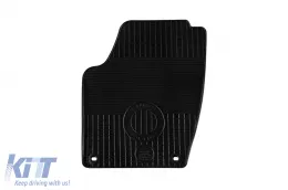 Gummimatten Gumarny Zubri geeignet für Volkswagen Fox 2005-2009, 4-teiliges Set, schwarze Farbe-image-6251352