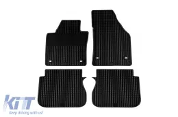 image-26-Gummimatten Gumarny Zubri geeignet für Volkswagen Caddy 2003-2019, mit ovalen Clips, 4-teiliges Set, schwarze Farbe