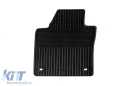 Gummimatten Gumarny Zubri geeignet für Volkswagen Caddy 2003-2019, mit ovalen Clips, 4-teiliges Set, schwarze Farbe-image-6251433