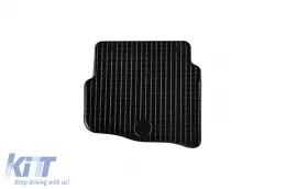 Gummimatten Gumarny Zubri geeignet für Volkswagen Polo 2001-2009 mit runden Clips, 4-teiliges Set, schwarze Farbe-image-6254162