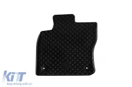 Gummimatten Gumarny Zubri geeignet für Volkswagen Caddy nach 2020, Ford Tourneo Connect nach 2022, Nissan Townstar nach 2024, 4-teiliges Set, schwarze Farbe-image-6254614