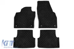 image-0-Gummimatten Gumarny Zubri geeignet für Volkswagen Polo, Taigo nach 2021, 4-teiliges Set, schwarze Farbe