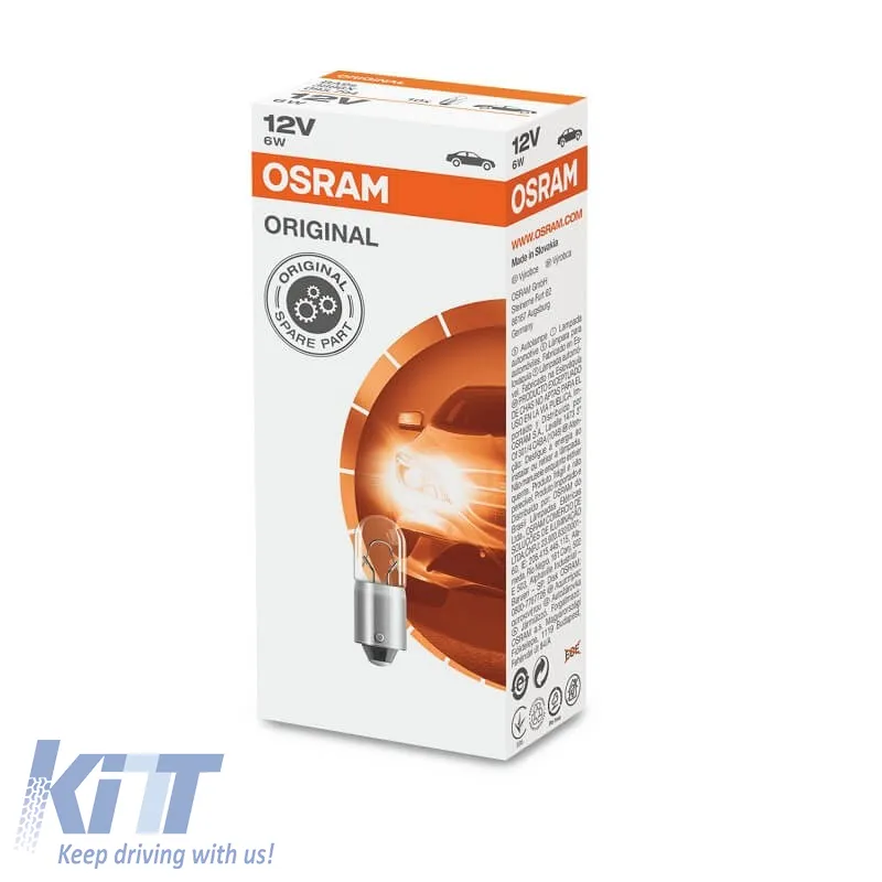 Halogen Bulb BA9S T4W 12V 6w Osram Original 3886X 1 Piece