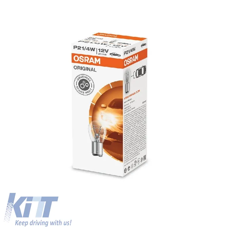 Halogen Bulb P21/4W 12V BAZ15D Double Osram 7225 1 Piece