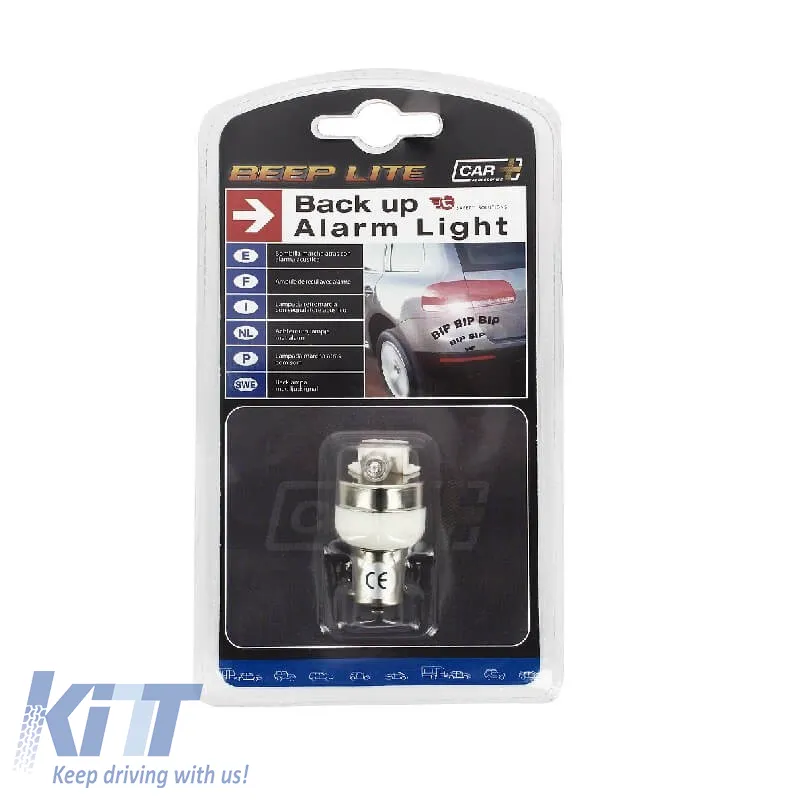 Halogen Bulb P21W BA15S 12V Single With Sound "Back Up Alarm" 1 Piece