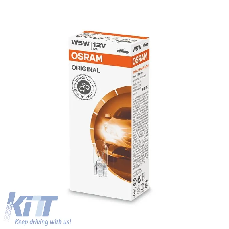 Halogen Bulb T10 W5W 12V W2.1x9.5D Osram 2825 1 Piece