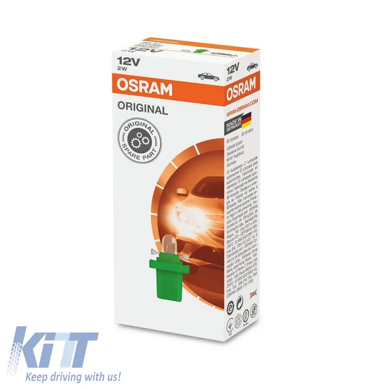 Halogen Bulb With Base B8.5d 12V 2w Osram 2722MF 1 Piece