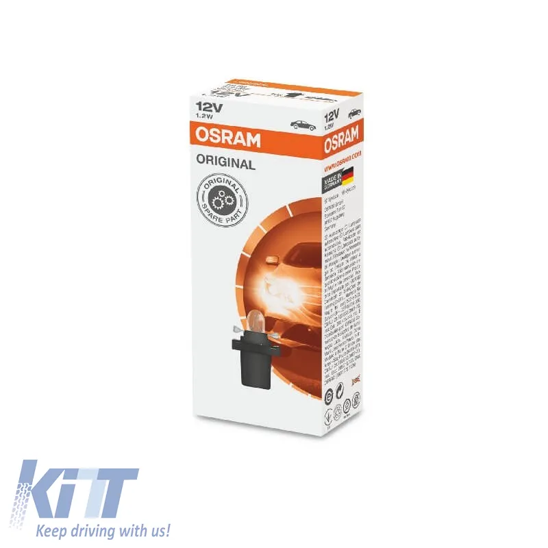 Halogen Bulb With Base BX8,5d 12V 1.2w Osram 2721MF 1 Piece