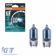 Halogen Bulbs T10 W5W 12V 5w Cool Blue Intense Next Generation Osram 2825CBN-02B 2pcs-image-6300019