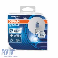 Halogen Headlight Lamps H1 12V 80w Cool Blue Boost Hyper Osram 62150CBB-HCB 2pcs-image-6290226