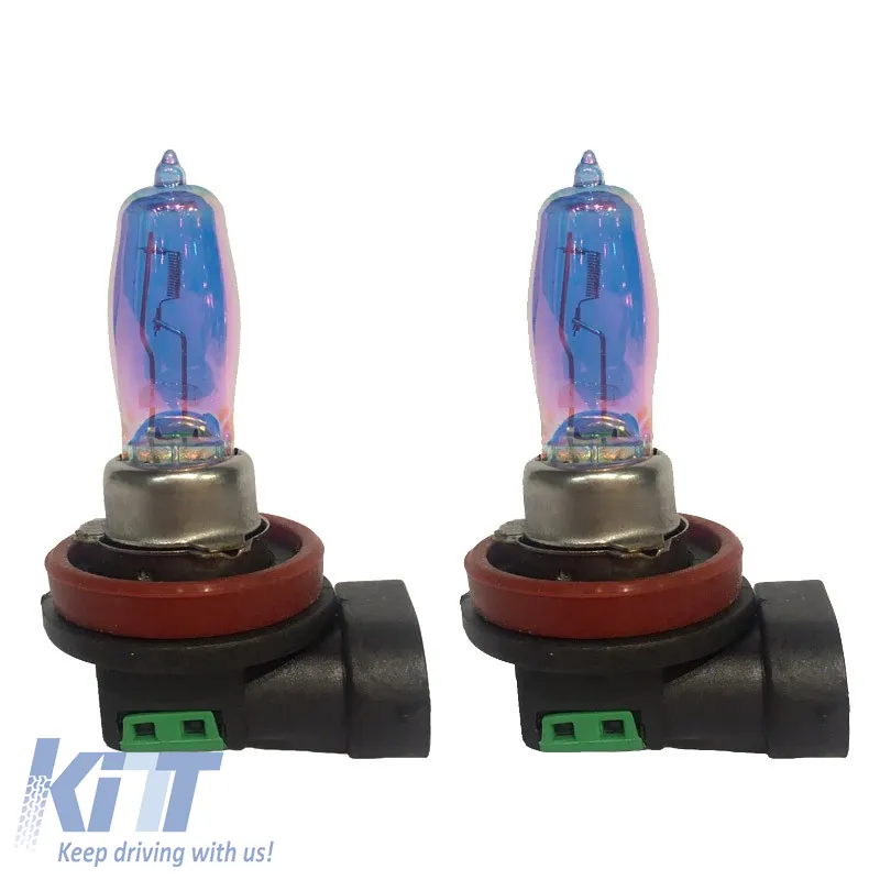 Halogen Headlight Lamps H11 12V 55w HOD Crystal Blue 2pc