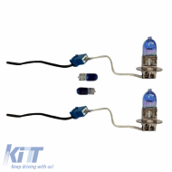 Halogen Headlight Lamps H3 12V 55w HOD Laser Blue 2pcs