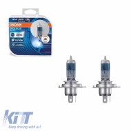 Halogen Headlight Lamps H4 12V 100w/90w Cool Blue Hyper Boost Osram 64193CBB-HCB 2pcs