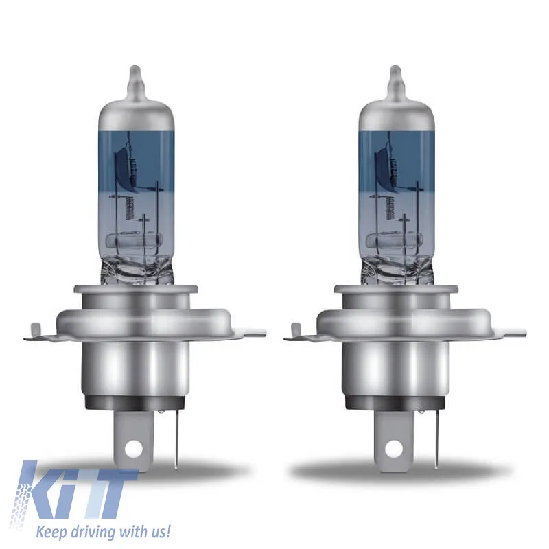 Halogen Headlight Lamps H4 12V 100w/90w Cool Blue Hyper Boost Osram 64193CBB-HCB 2pcs