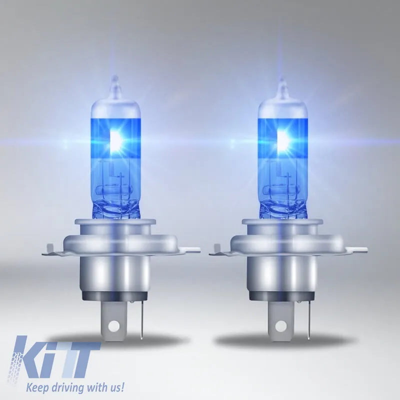 Halogen Headlight Lamps H4 12V 100w/90w Cool Blue Hyper Boost Osram 64193CBB-HCB 2pcs