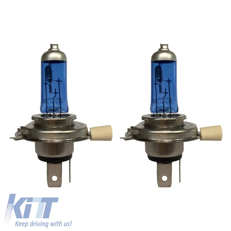 Halogen Headlight Lamps H4 12V 60/55w Superwhite Auto GS 2pcs