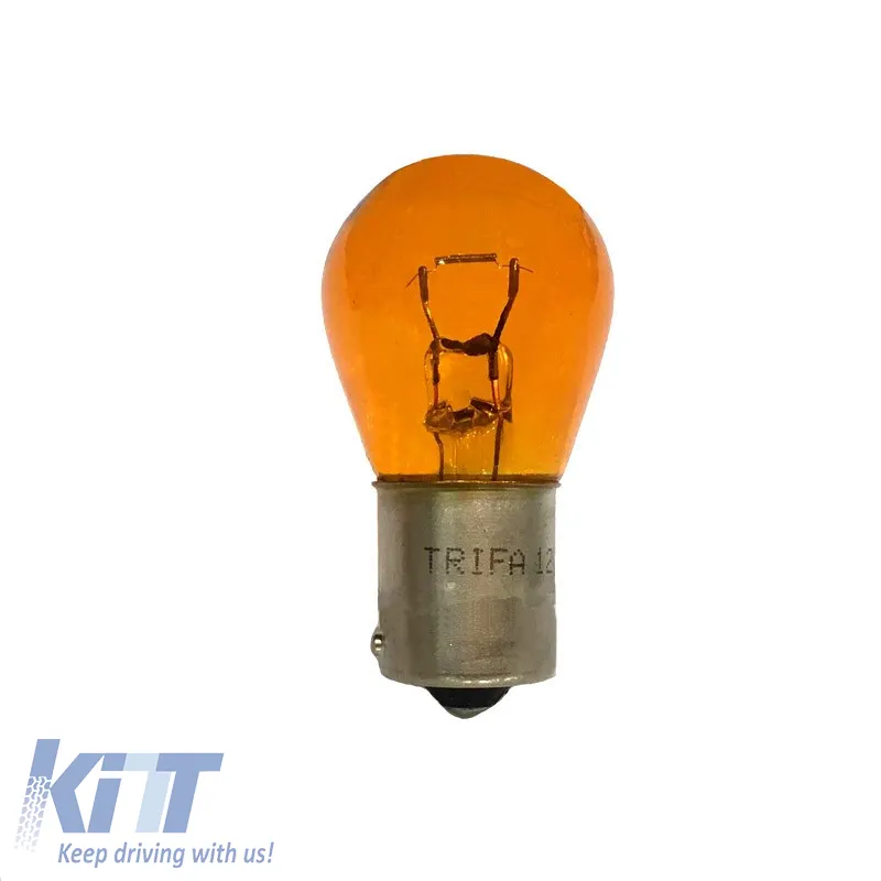Halogen Signal Bulb PY21W BAU15S Orange 12volt 21watt Trifa 80381 1pc
