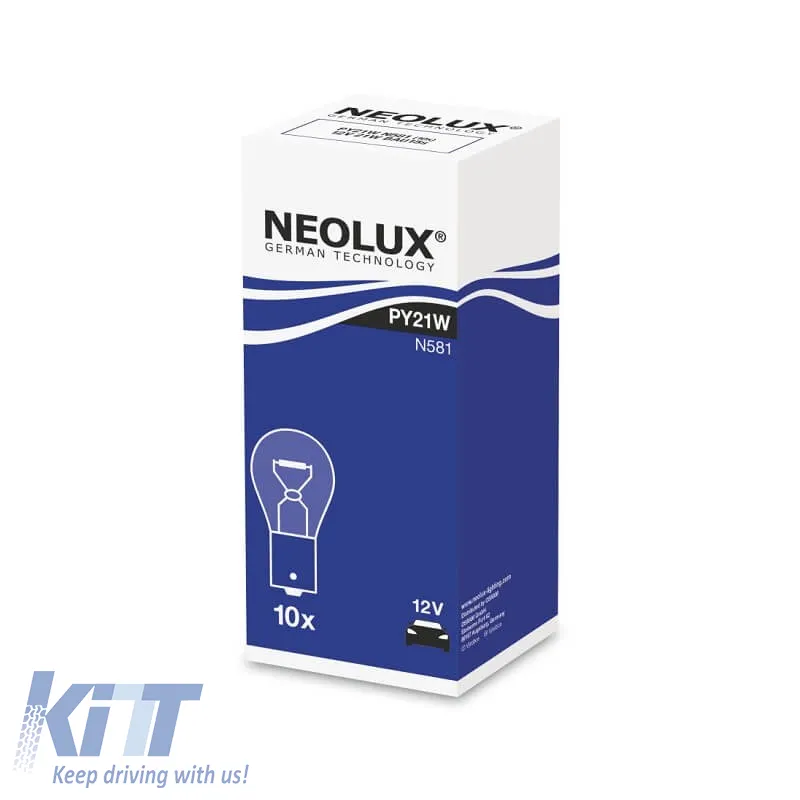 Halogen Signal Bulb PY21W BAU15S Orange 12volt 21watt Neolux By Osram N581 1 pc
