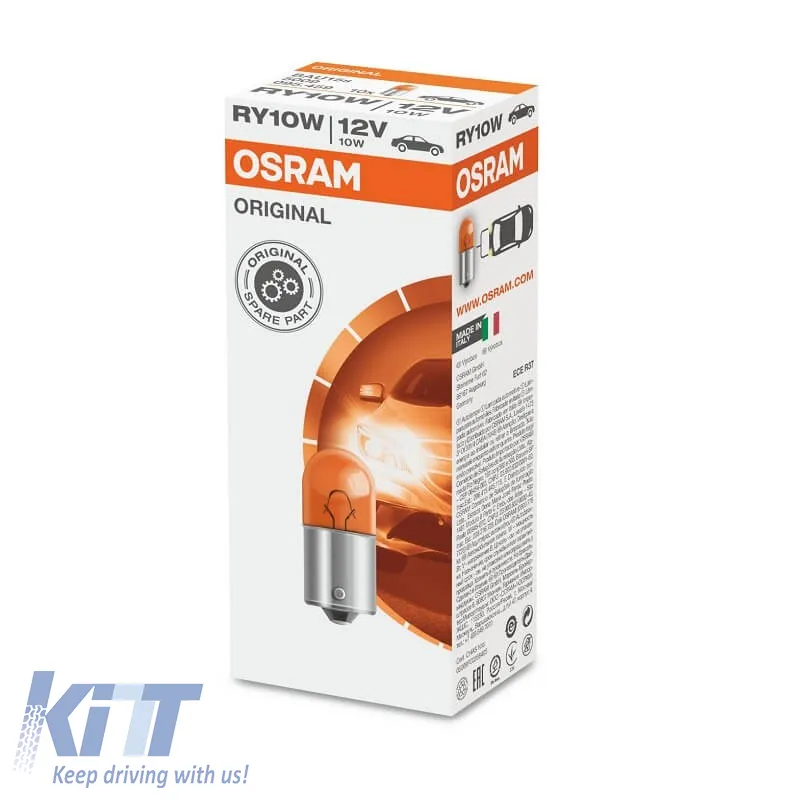 Halogen Signal Bulb RY10W BAU15S Orange 12volt 10watt Osram 5009 1 Piece