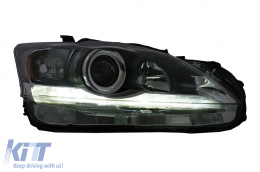 Halogène Phares pour Lexus CT ZWA10 2010-2016 Noir Lampe Frontale H9 H11 Réflecteur Jaune-image-6107545
