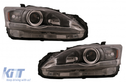Halogène Phares pour Lexus CT ZWA10 2010-2016 Noir Lampe Frontale H9 H11 Réflecteur Jaune-image-6107550