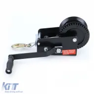 Handwinde für Anhänger, schwarzes Kabel mit 10 Metern Stahlseil, 900 kg-image-6200918