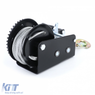 Handwinde für Anhänger, schwarzes Kabel mit 10 Metern Stahlseil, 900 kg-image-6200921