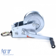 Handwinde für Anhänger, silbernes Kabel mit 8 Meter Riemen, 1360 kg-image-6198041