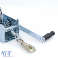 Handwinde für Anhänger, silbernes Stahlseil mit 10 Metern, 900 kg-image-6203047