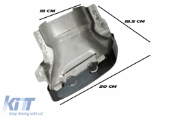 Hangtompított Kipufogó végek Mercedes Benz A-osztály W176 CLA W117 C117 (2012-2018) A45 CLA45 Design Fekete-image-6027834