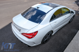 Hangtompított Kipufogó végek Mercedes Benz A-osztály W176 CLA W117 C117 (2012-2018) A45 CLA45 Design Fekete-image-6072935