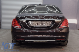 Hangtompított Kipufogó végek  Mercedes Benz S-osztály W222 E-osztály W212 S212 Facelift CLS W218 SL-osztály R231 E65 S65 SL65 AMG Design fekete kiadás-image-6104040