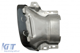 Hangtompított kipufogóvégek Mercedes Benz A-osztály W176 CLA W117 C117 (2012-2018) A45 CLA45 Design Fekete-image-6027835