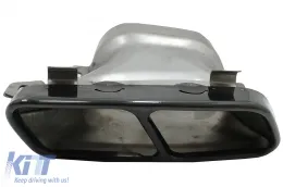 Hangtompított kipufogóvégek Mercedes Benz A-osztály W176 CLA W117 C117 (2012-2018) A45 CLA45 Design Fekete-image-6027838