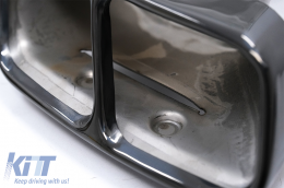 Hangtompított kipufogóvégek Mercedes Benz A-osztály W176 CLA W117 C117 (2012-2018) A45 CLA45 Design Fekete-image-6079262