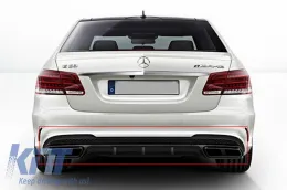 Hangtompított kipufogóvégek Mercedes Benz S-osztály W222, E-osztály W212 Facelift, CLS W218, SL-Class R231 E63 S65 AMG Design, fekete, exkluzív kiadás-image-6039072
