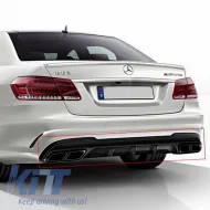 Hangtompított kipufogóvégek Mercedes Benz S-osztály W222, E-osztály W212 Facelift, CLS W218, SL-Class R231 E63 S65 AMG Design, fekete, exkluzív kiadás-image-6039073