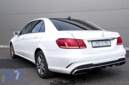 Hangtompított kipufogóvégek Mercedes Benz S-osztály W222, E-osztály W212 Facelift, CLS W218, SL-Class R231 E63 S65 AMG Design, fekete, exkluzív kiadás-image-6073134